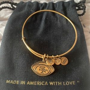 Alex and ani sf football charm bangle